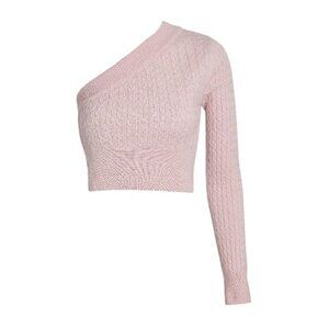 GAUGE81 Welling One Shoulder Cashmere Sweater In Pink-sz Medium